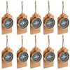 PartyTalk 50pcs Compass Wedding Favors for Guests, Compass Souvenir Gift with Kraft Tags for Travel Themed Party Decorations Nautical Christmas Ornaments